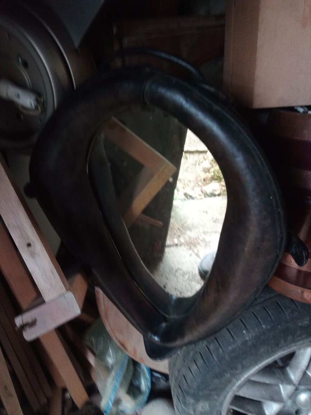 Joug de cheval avec miroir incorpor&eacute; ( 2 mod&egrave;les au choix ) Décoration