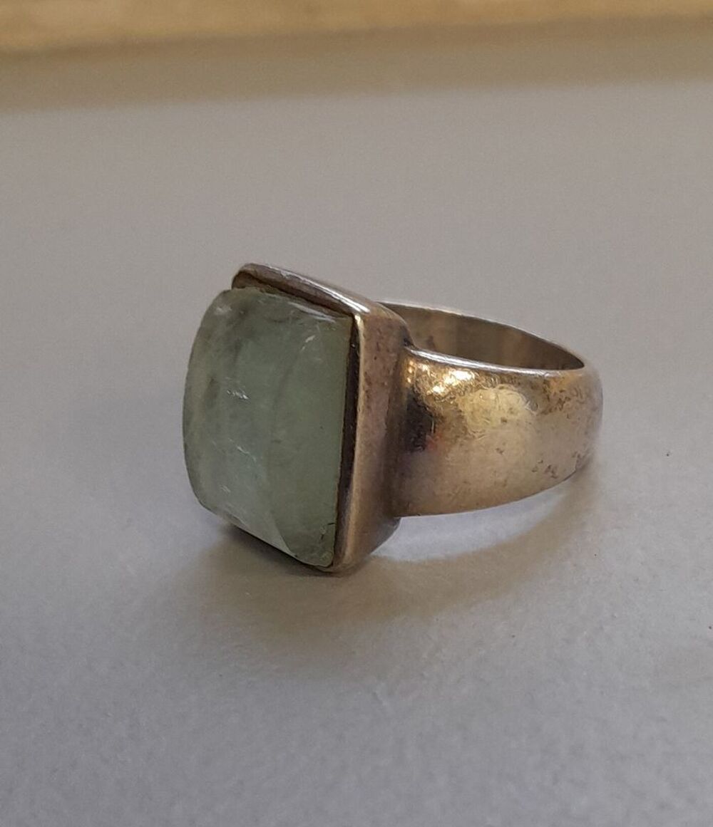 Bague femme argent et aigue marine Bijoux et montres