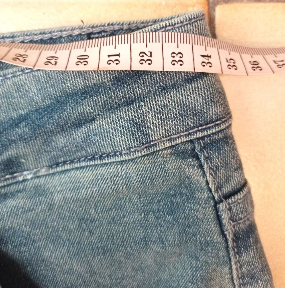 Jean bleu gris T38/M &eacute;vas&eacute; bas bootcut extensible Shein neuf Vêtements