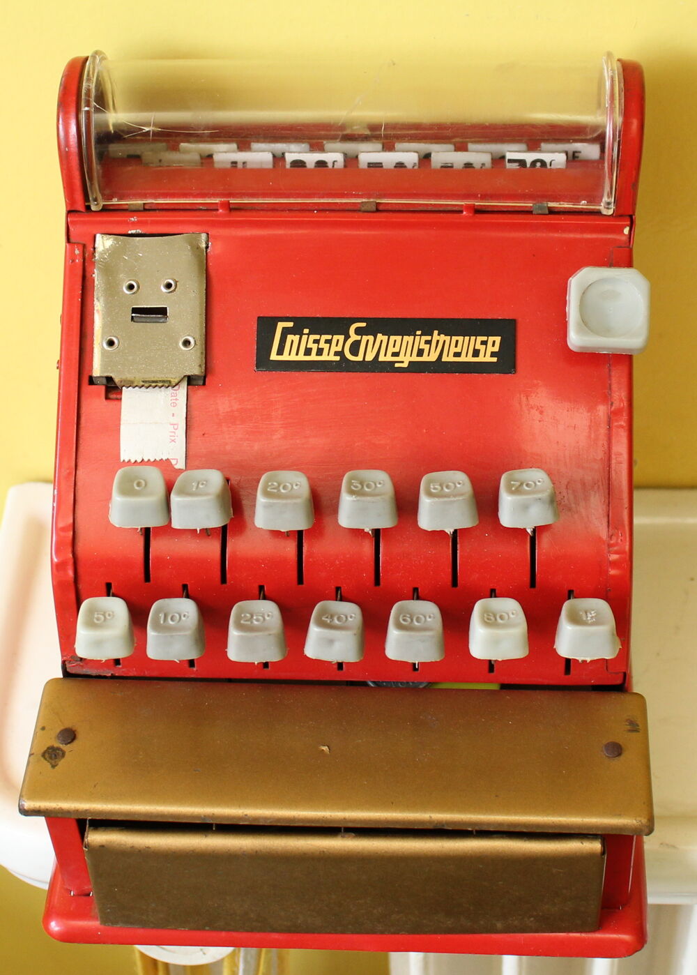 Caisse enregistreuse jouet t&ocirc;le marchande 1960 Jeux / jouets