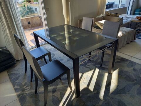 Table  manger moderne avec chaises 700 Cannes (06)