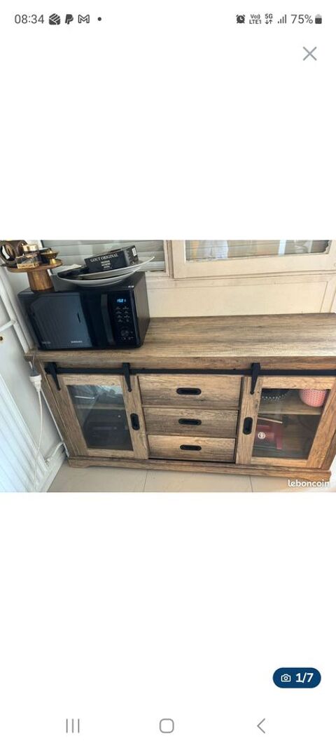 Buffet 2 portes 3 tiroirs 150 cm avec Portes coulissantes Boulogne-Billancourt (92)