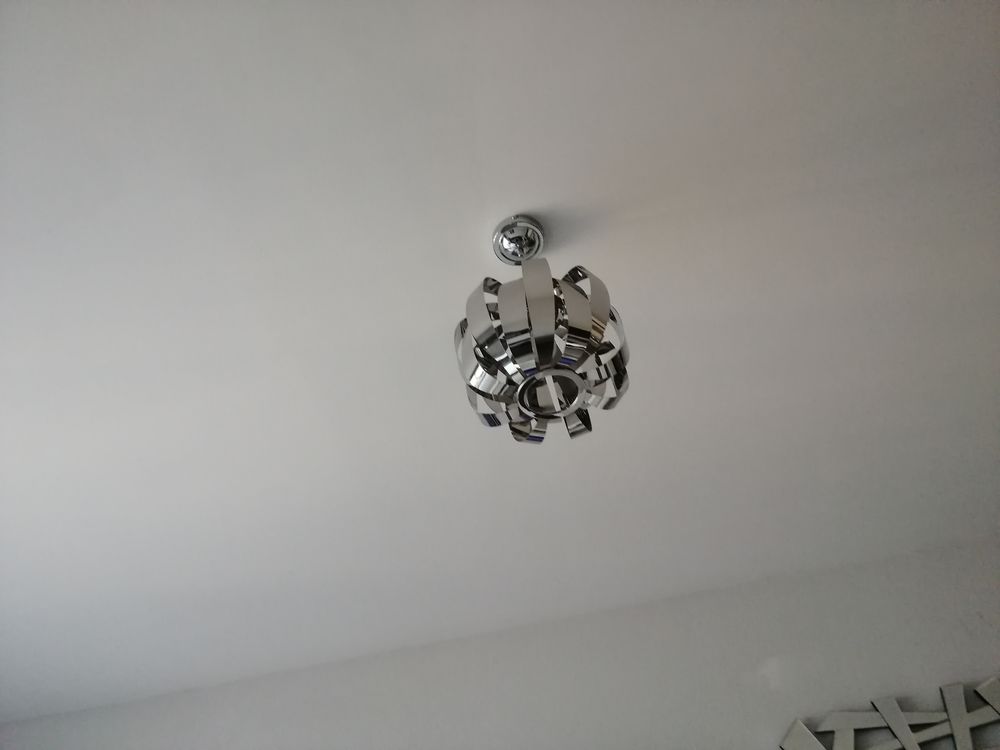 Lustre argent&eacute; Décoration
