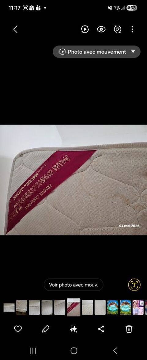 Matelas et sommier 160 sur 200 40 Rueil-Malmaison (92)
