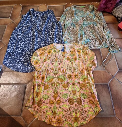 Lot de 2 débardeurs + 1 t-shirt manche longue multicolores 1 Vulbens (74)
