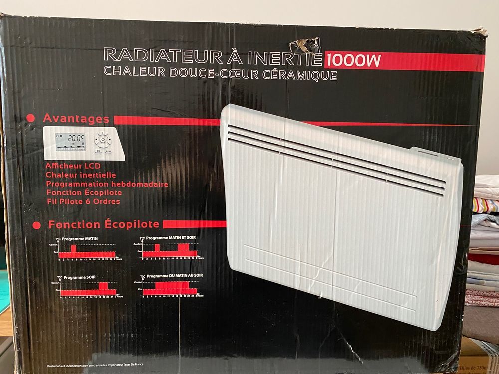 Radiateur &agrave; inertie marque Cayenne en c&eacute;ramique et &eacute;cran LCD Electroménager