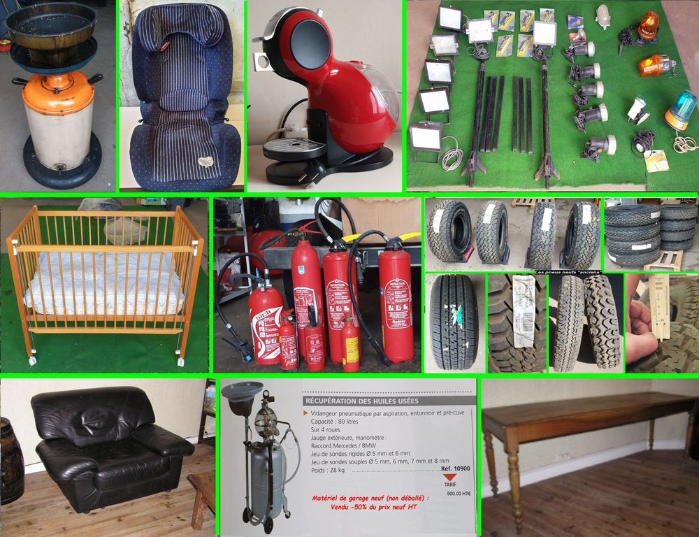 Vide maison + dressing H + hangar + commerce + garage autos 