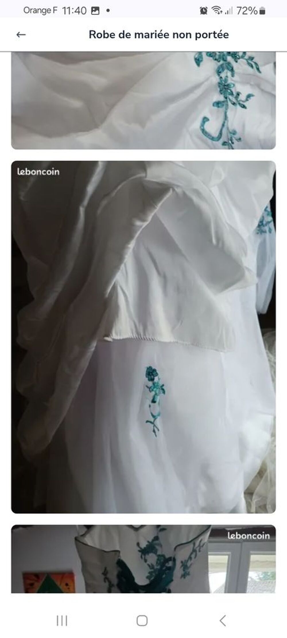 Robe de mari&eacute;e neuve non port&eacute;e Vtements