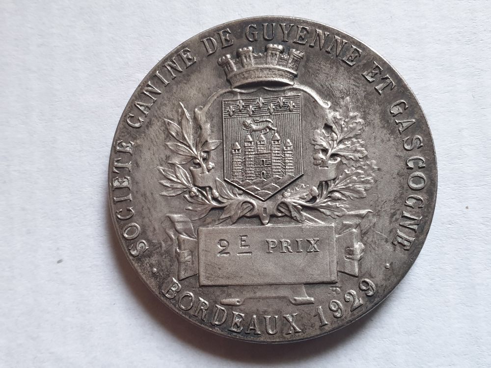 M&eacute;daille Soci&eacute;t&eacute; Canine de Guyenne &amp; Gascogne 