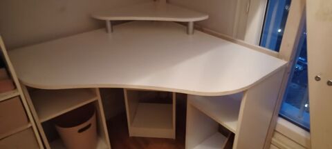 Bureau angle bois m�lamin� blanc 50 Antony (92)