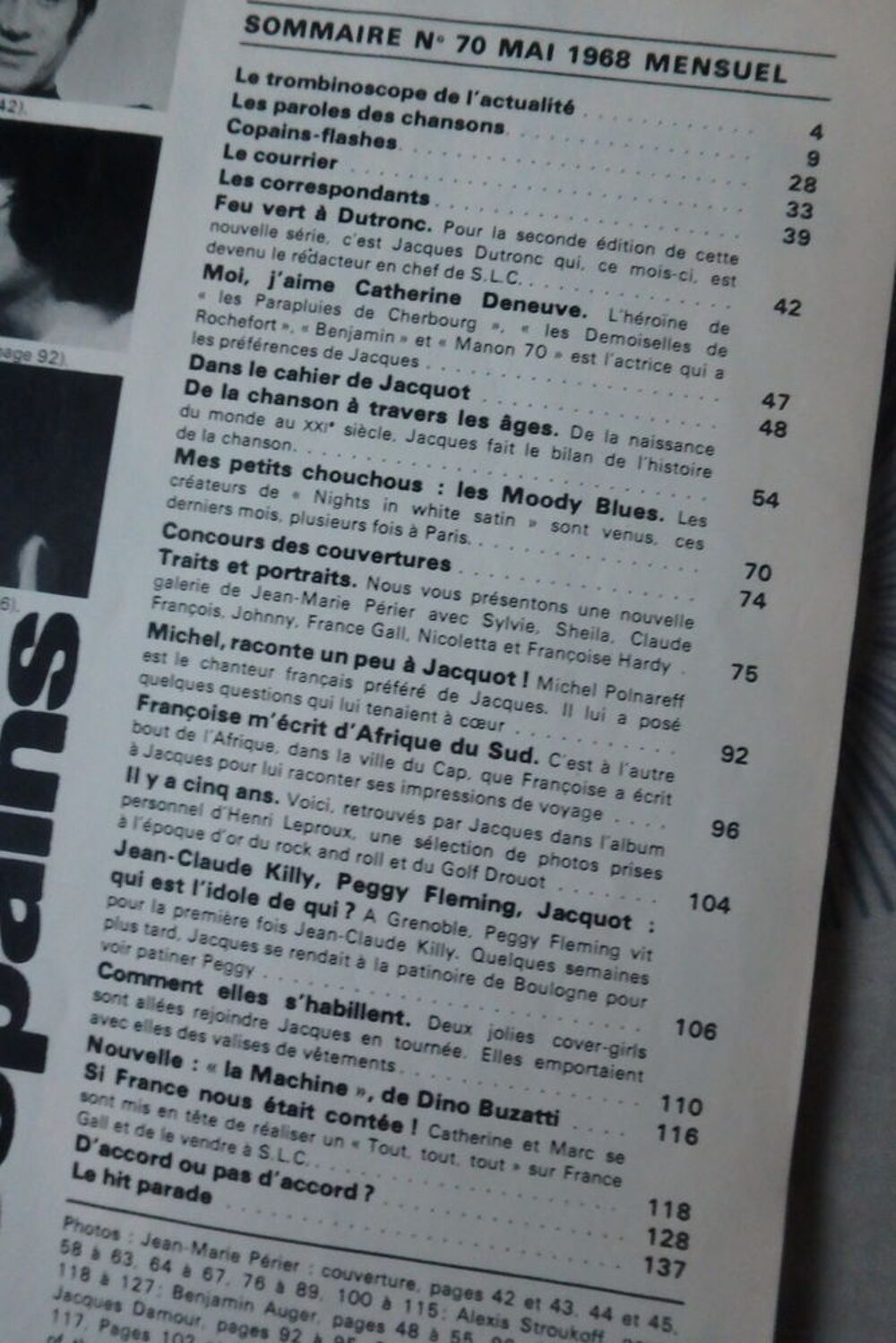 Salut les copains n&deg; 70 mai 1968 Livres et BD