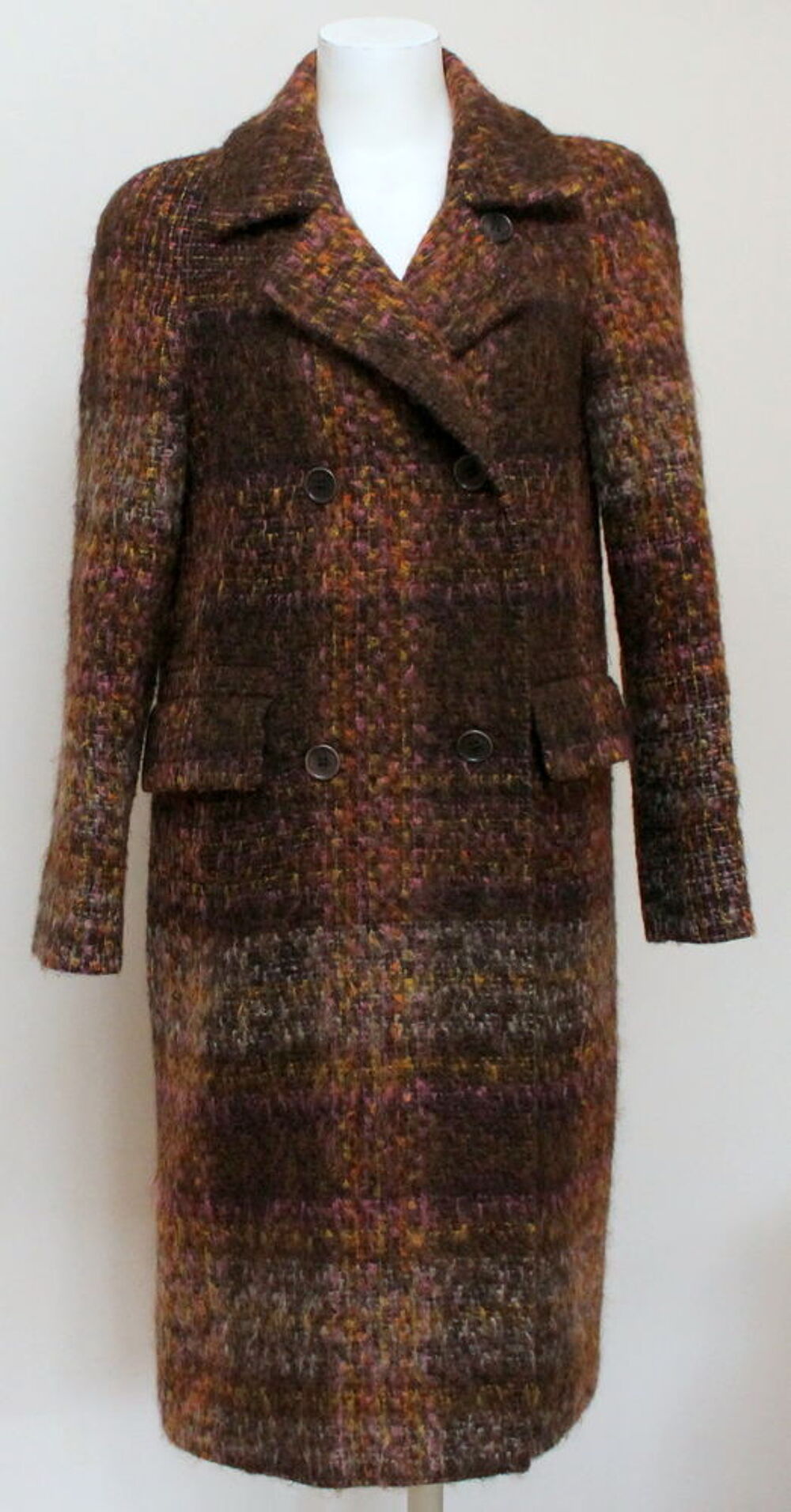 Manteau carreaux mohair DRIES VAN NOTEN 
T.S Vêtements