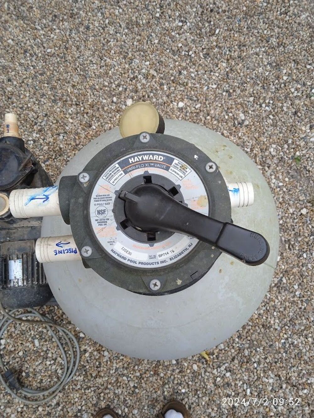 Filtration piscine 50 m3 HAYWARD Jardin