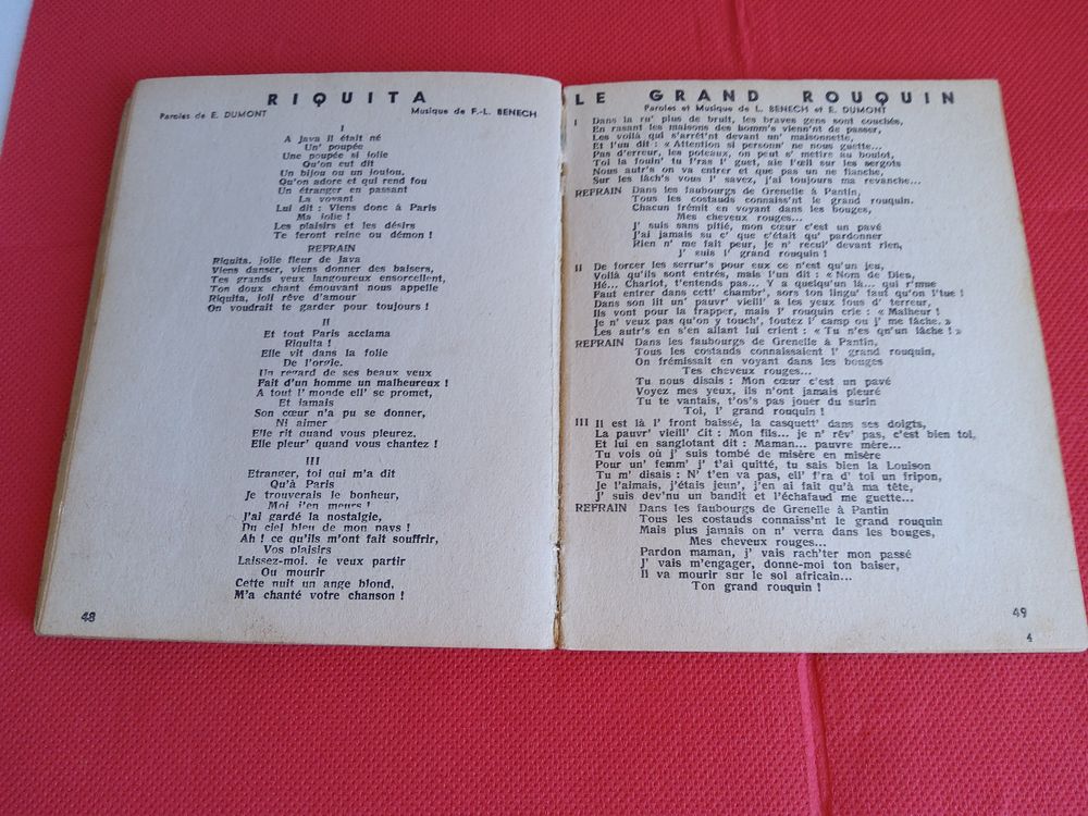les chansons du bon vieux temps 