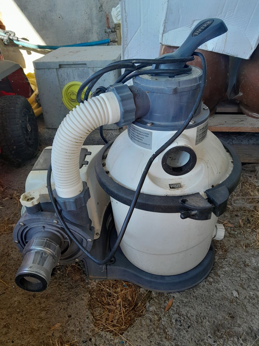 pompe de filtration &agrave; sable pour piscine hors sol Jardin