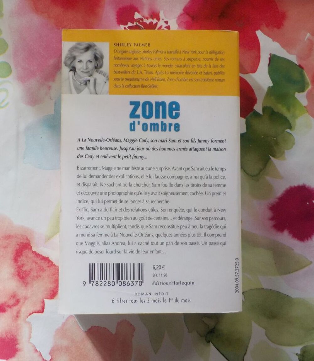 ZONE D'OMBRE de Shirley PALMER Harlequin Best Sellers n&deg;204 Livres et BD