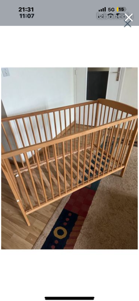 Lit de bb en bois 20 Lorient (56)