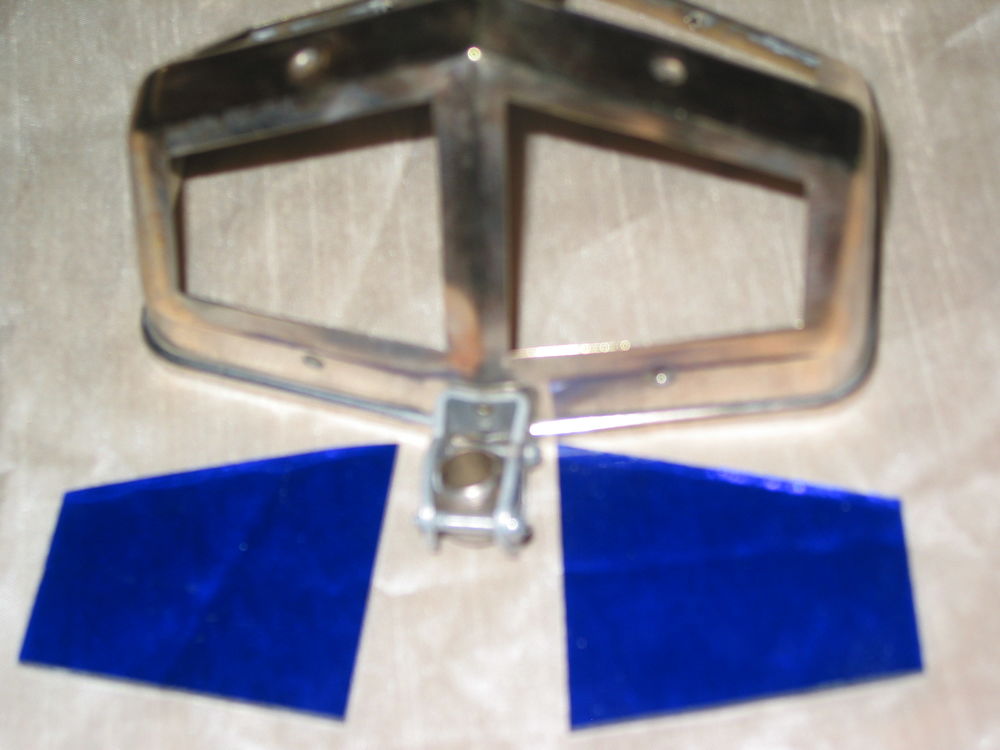 2 VERRES DE LAMPE PIROUETT BLEU VITRAIL pour PETITE lampe DO Décoration