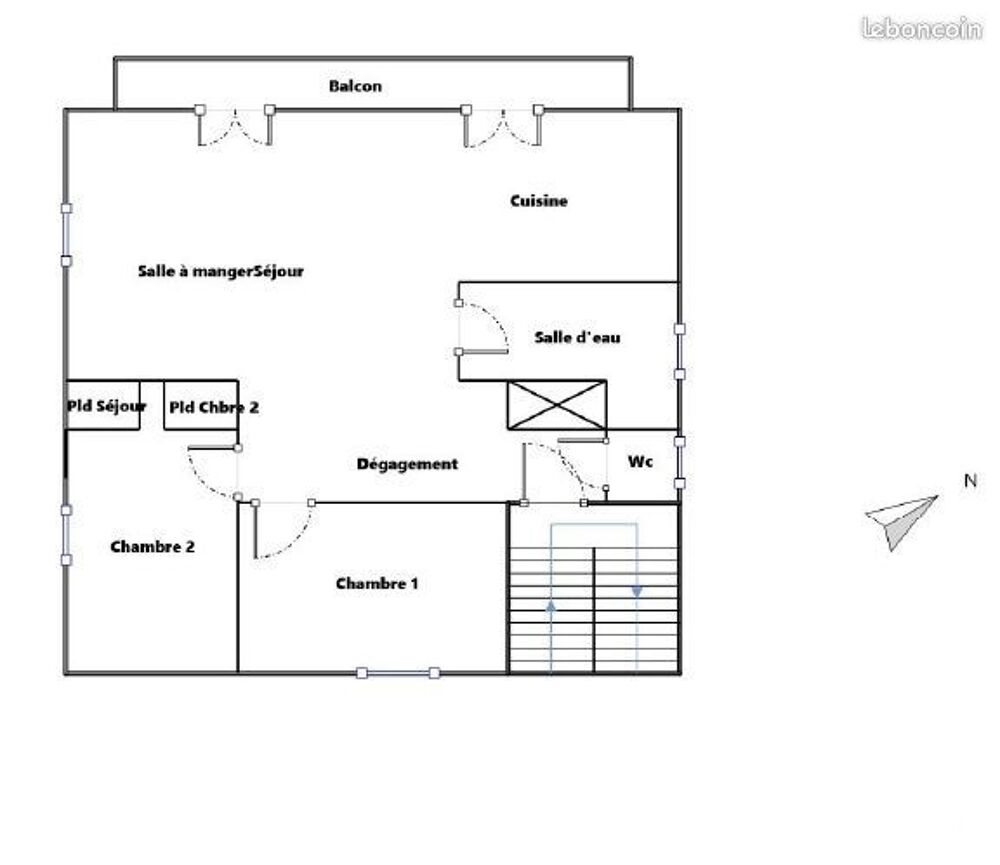 Vente Appartement appartement type f3 dans maison de 3 etages avec terrain Cognin