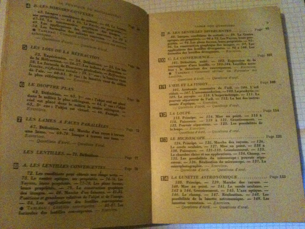 GUIMBAL Roger, La physique baccalaureat,1 &egrave;re C M &amp; T, 1954 Livres et BD
