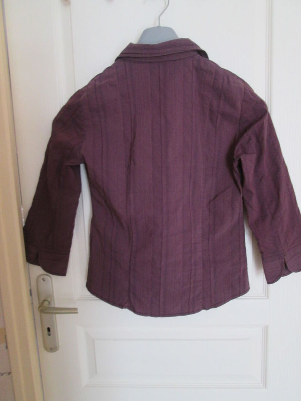 Chemise mauve femme manches 3/4 marque cache cache V�tements