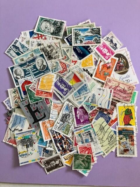 Lot de 130 timbres franais oblitrs lot 4 3 Rochechouart (87)