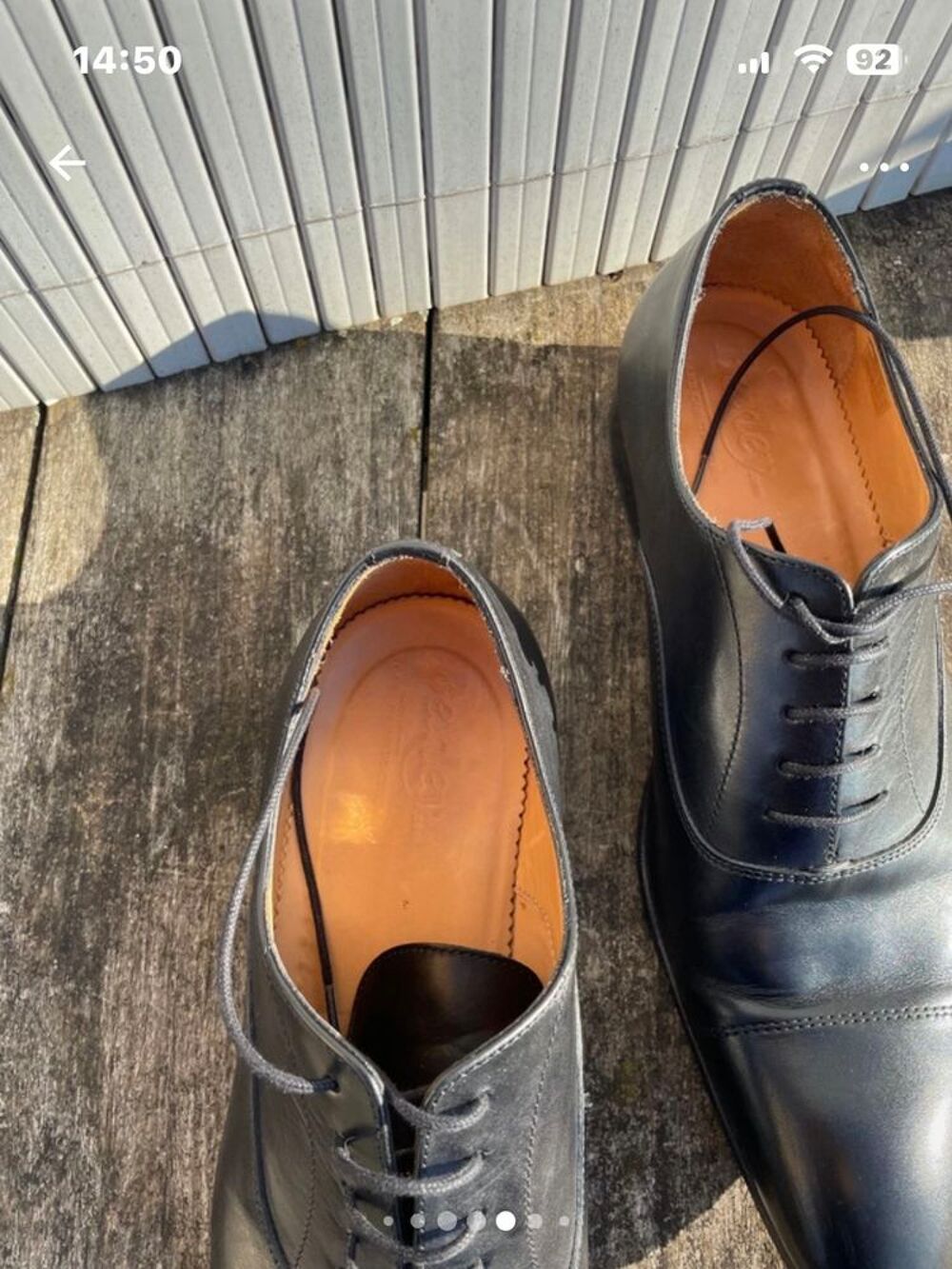 Chaussures homme pointure 42 noires Richelieus Bexley Chaussures