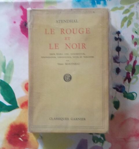 LE ROUGE ET LE NOIR de STENDHAL Ed. Classiques Garnier 1953 12 Bubry (56)
