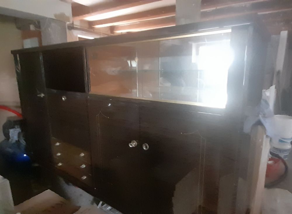 Mebles Enfilade vitre en milieu style vintech 