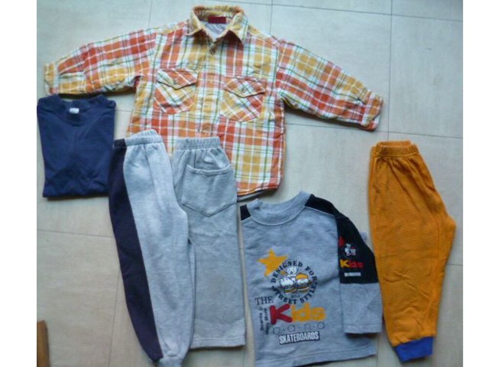 4 ans- lot 1 - surchemise, pant. surv&ecirc;t.- zoe Vêtements enfants