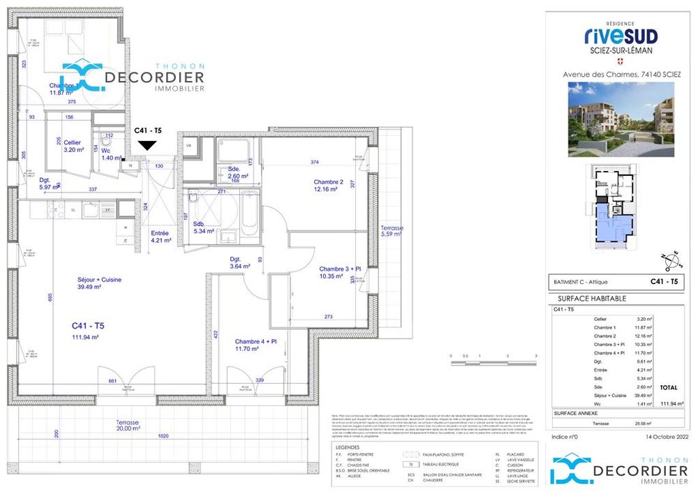 Vente Appartement À VENDRE T5 ATTIQUE NEUF - SCIEZ Sciez