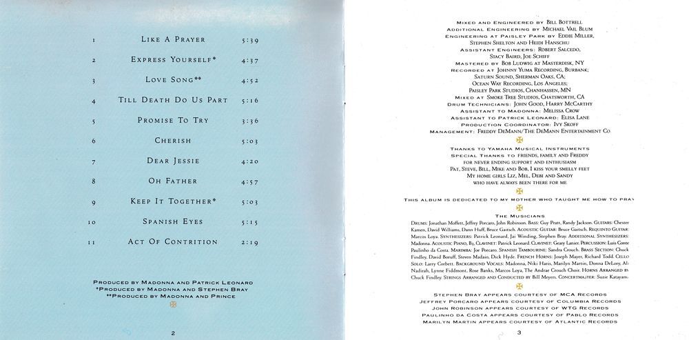 CD Madonna Like A Prayer CD et vinyles