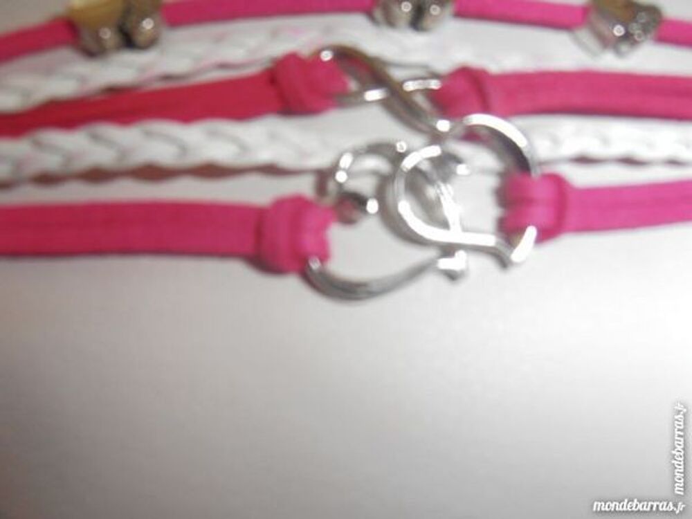 5 bracelets en un (rose) (28b) Bijoux et montres