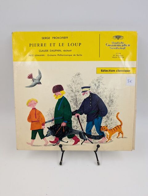 Vinyle 33 tours Pierre et le Loup (Serge Prokofieff)  7 Vulbens (74)