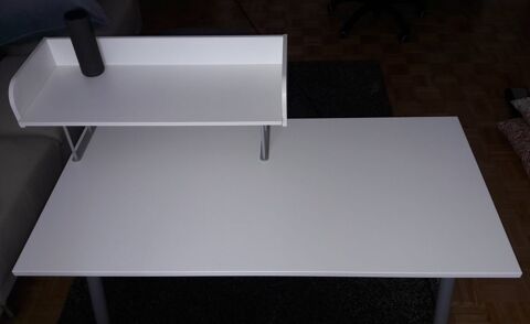 Bureau, blanc, couleur argent, 160x80 cm Ikéa 75 Maisons-Alfort (94)