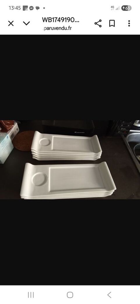 Lot d' Assiettes dessert et caf 20 Espalion (12)