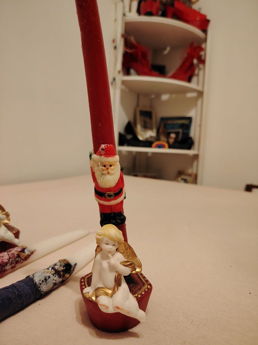 LOT DE BOUGIES POUR NO&Euml;L Décoration