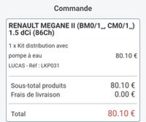 M&eacute;gane II MEGANE II 1.5 dCi 85 AIR 2007 occasion 83300 Draguignan