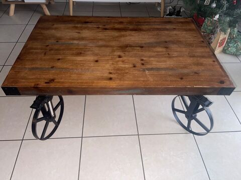 Table basse style industriel ? bois & m�tal 50 Pontault-Combault (77)