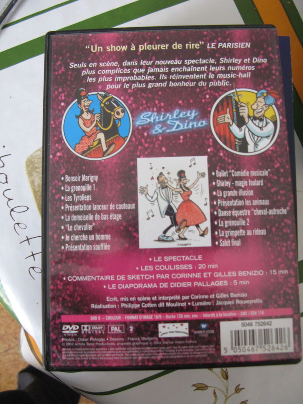 Sheirley et Dino DVD et blu-ray