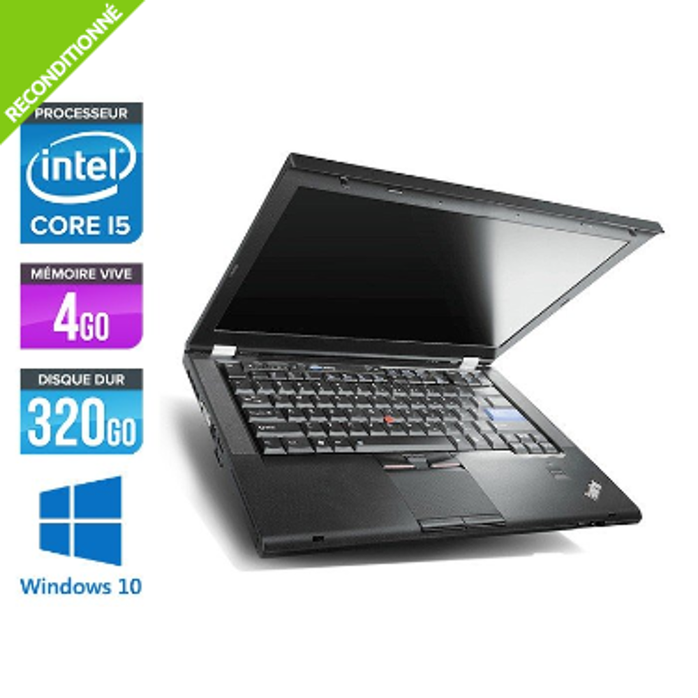  Lenovo ThinkPad T420 -4Go - 320Go - Windows 10 Prof
Matériel informatique