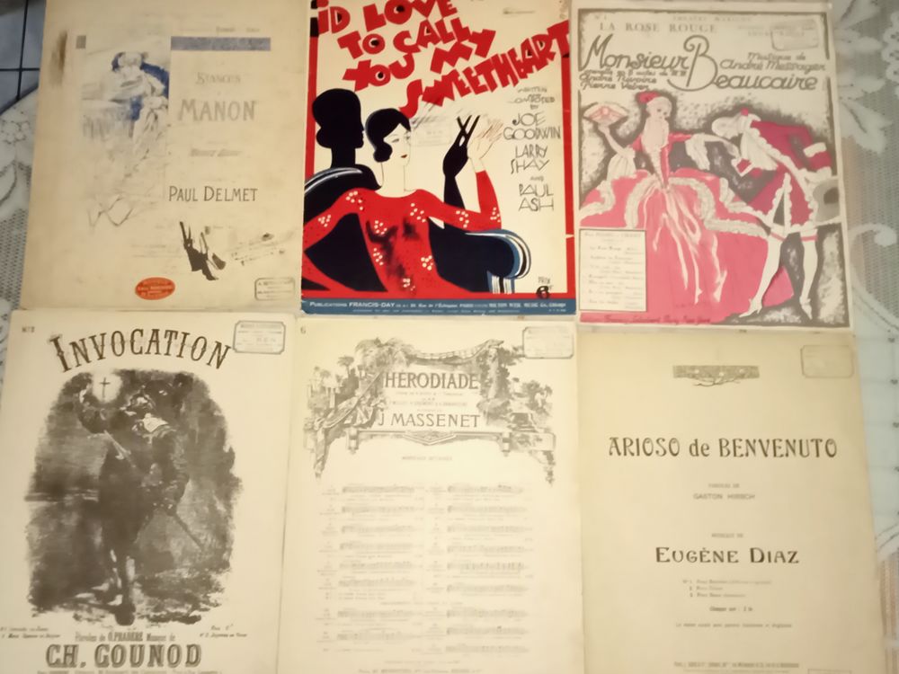 18 Ancienne partition , collector 