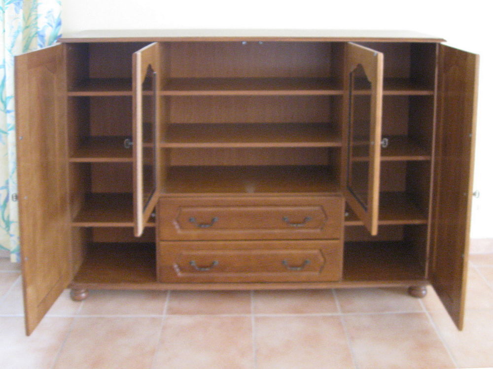 Buffet Ch&ecirc;ne Massif 4 Portes 2 Tiroirs Meubles