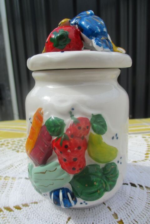 Bonbonnire et/ou Sucrier Forme  Ronde  & Couvercle Assorti 6 La Fert-Alais (91)