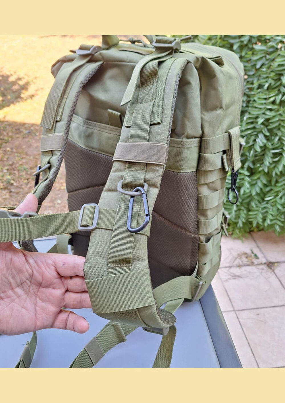 Sac &agrave; dos tactique 50L ? Vert militaire, rando, outdoor Maroquinerie