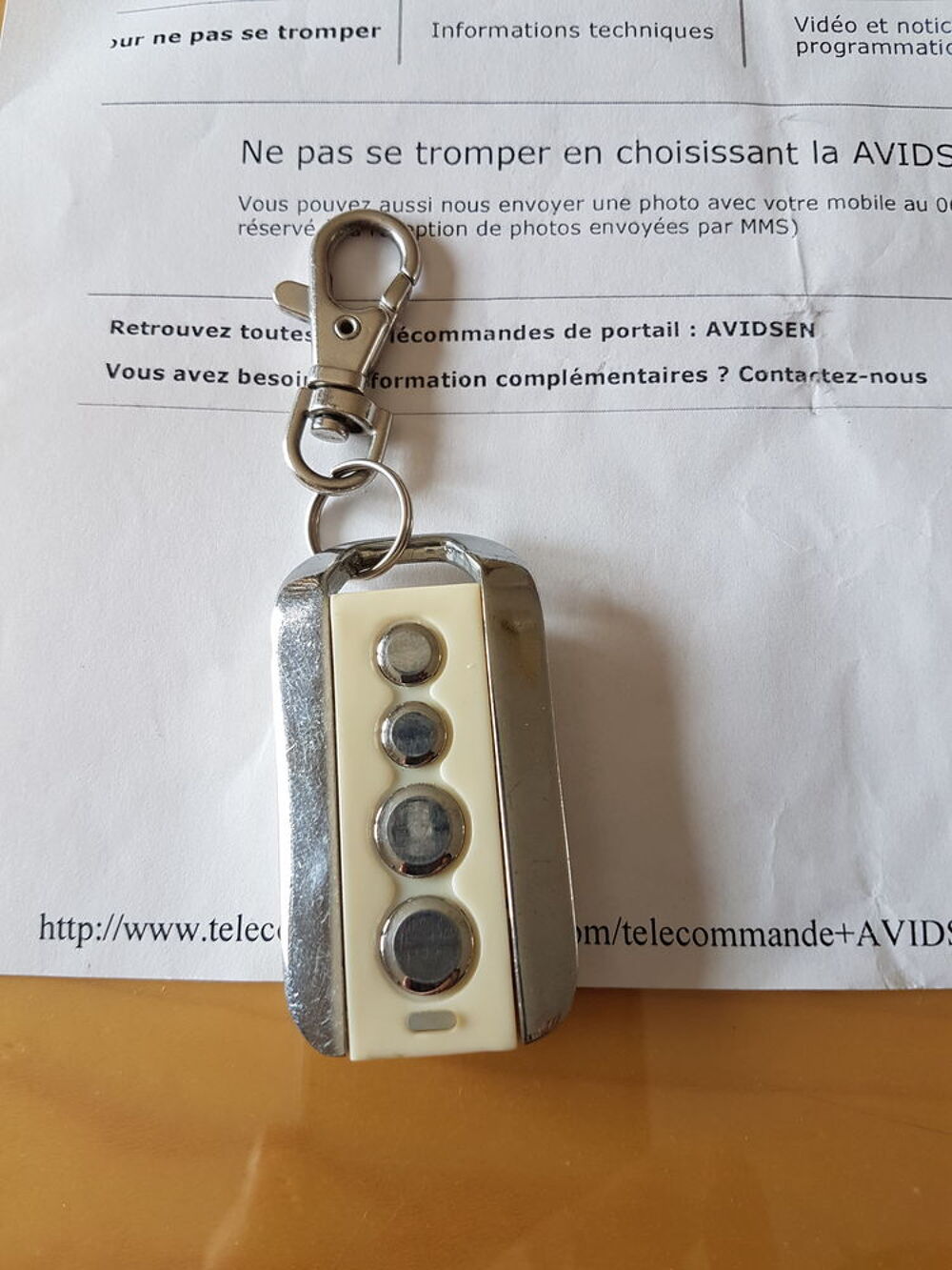 telecommandes portail et porte de garage motor avidsen Bricolage