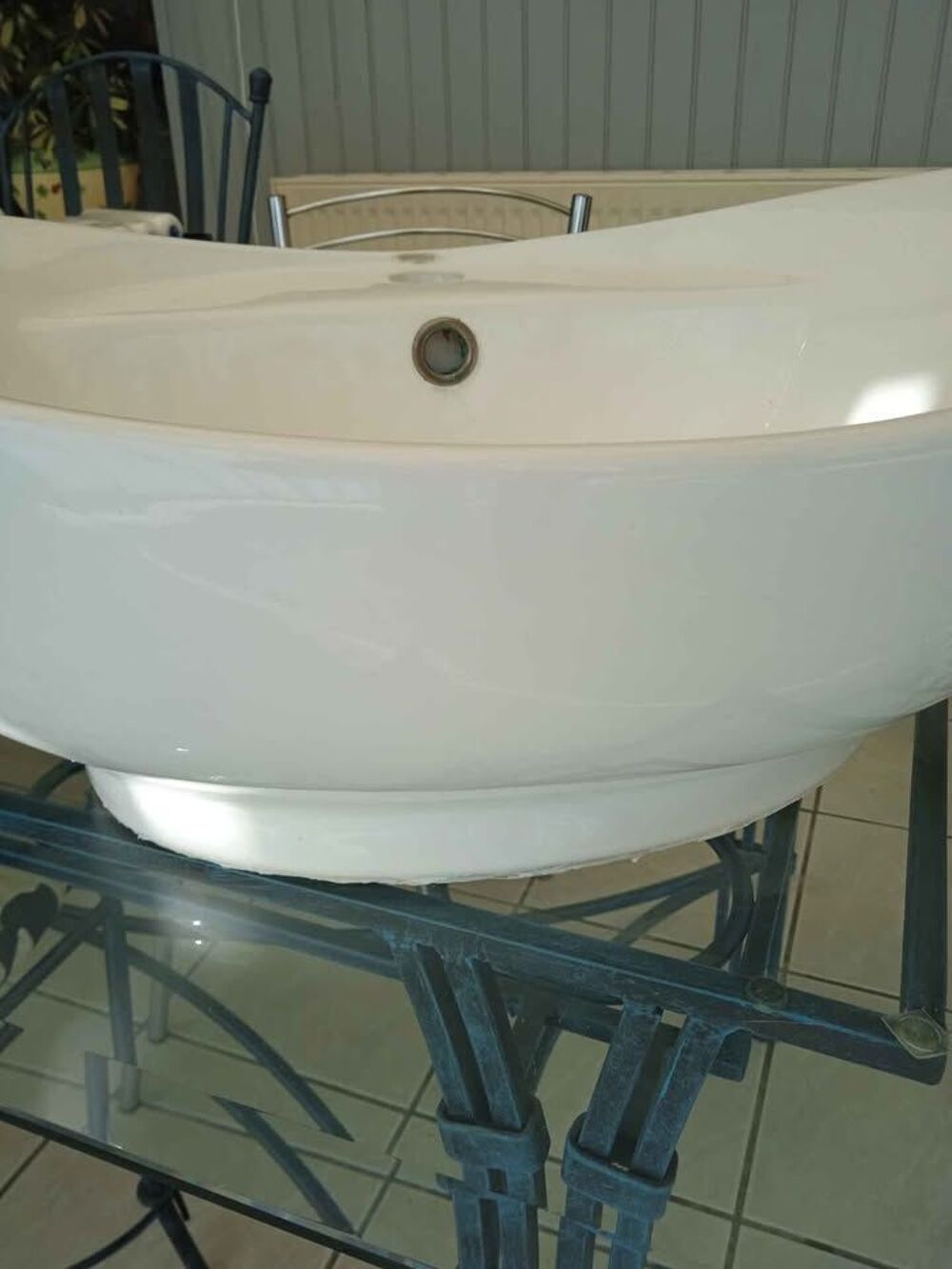 Lavabo de salle de bain forme ovale Bricolage
