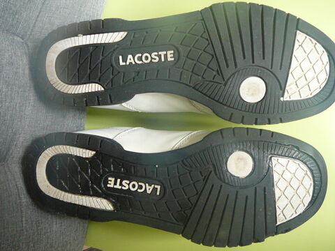 Chaussures Lacoste 42 blanc et noir 30 La Mulatière (69)
