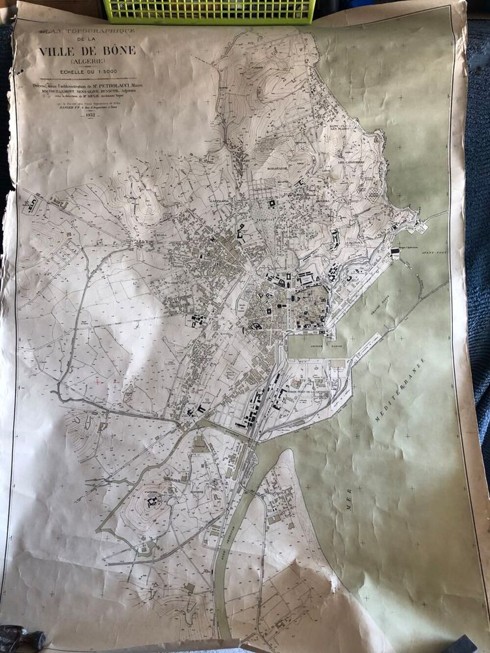 Plan topographique de la ville de B&ocirc;ne (Annaba) en Alg&eacute;rie Photos/Video/TV