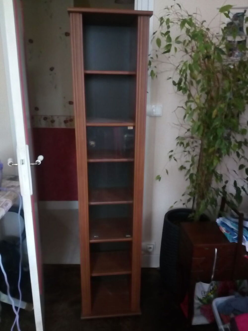 jolie colonne cd dvd en bois Meubles